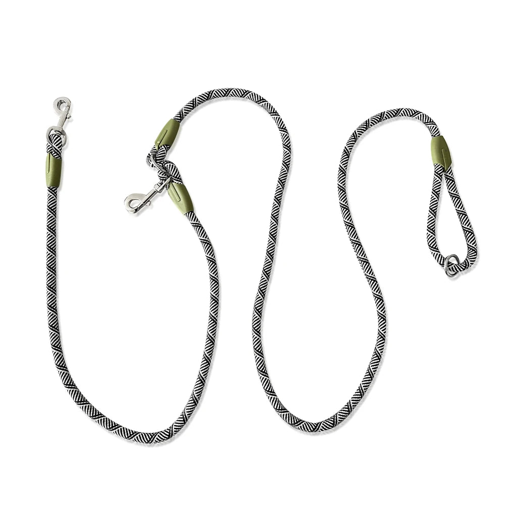 Reflective Nylon Dog Leash Hands Free Running Walking Lead for Small Medium Large Dogs