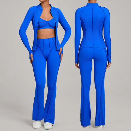 High Waist Flared Yoga Leggings for Women – Squat Proof Gym, Running & Workout Pants