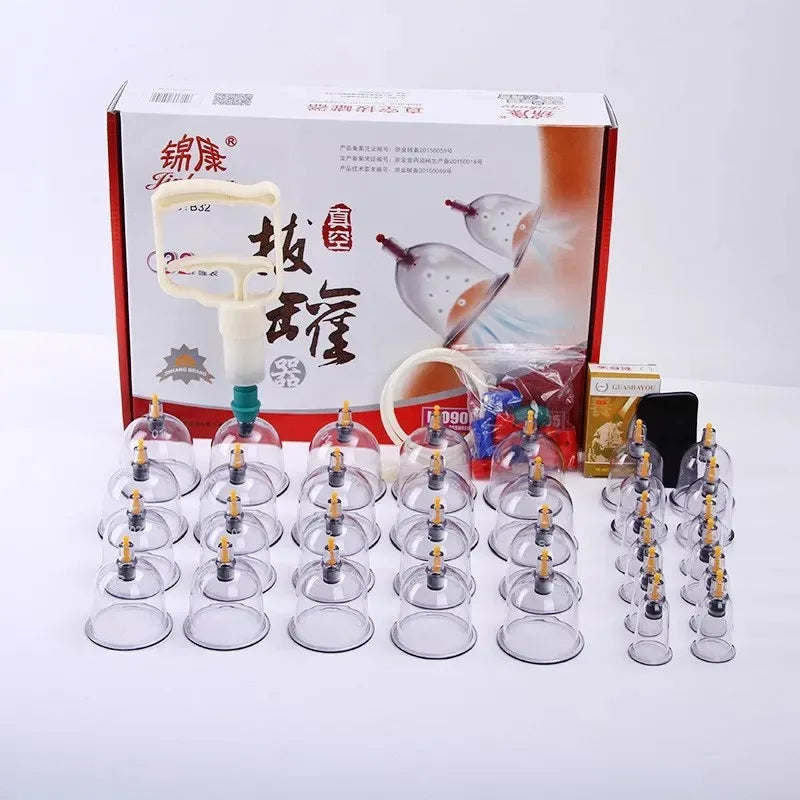 32PCS Vacuum Cupping Set – Body Massage & Anti Cellulite Therapy