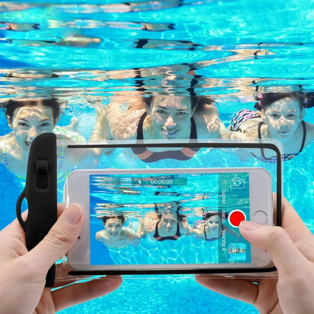 Waterproof Phone Pouch with Touchscreen – Clear Protective Bag for Swimming & Outdoors