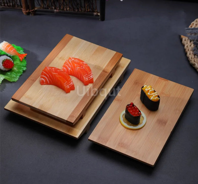 Bamboo Sushi Serving Board – Japanese Sashimi Boat Plate Tray