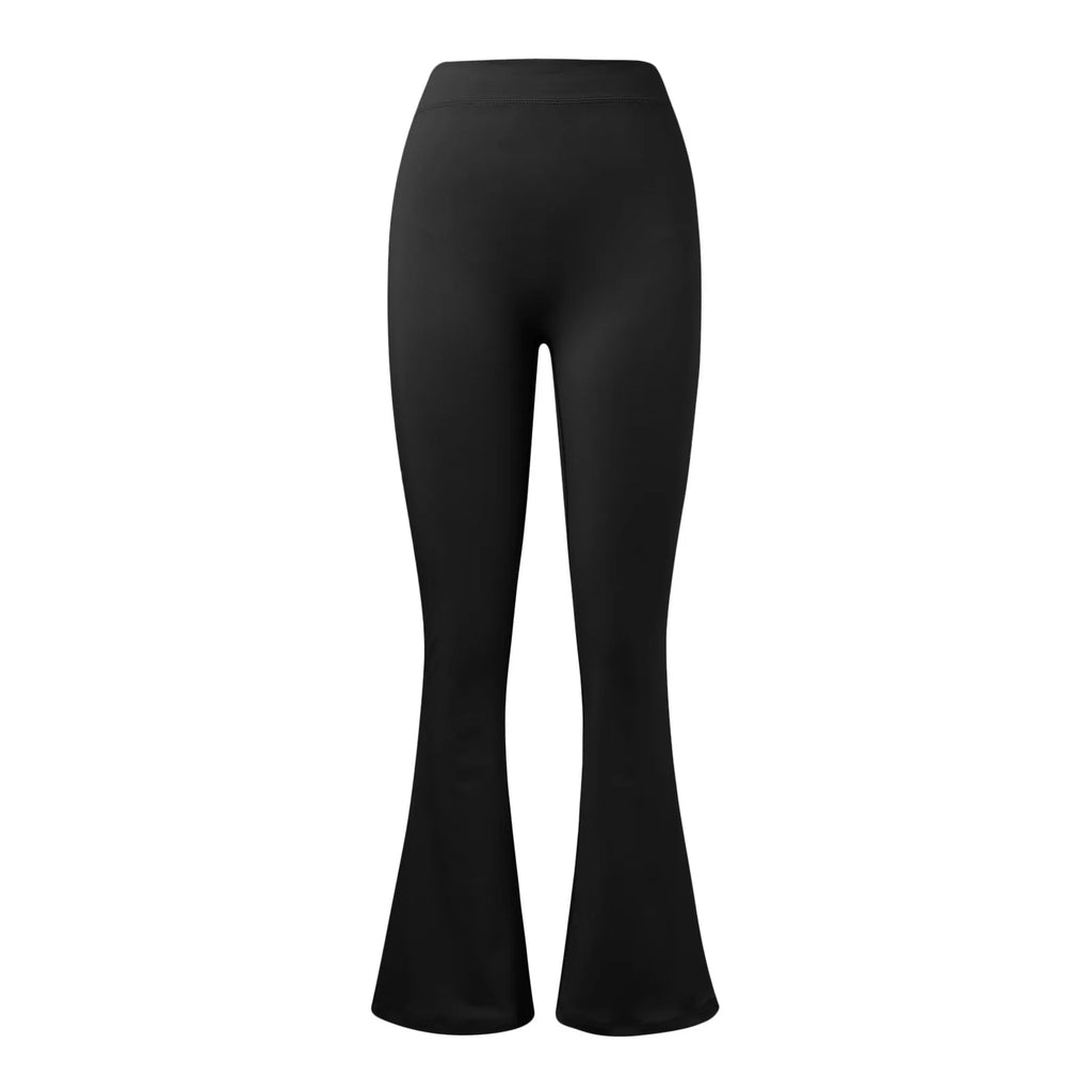 Sexy Yoga Flare Pants Women V-Cut Waist High Waist Push Up Butt Fitness Leggings Comfort Fit Gym Running Fashion Slim Leggings