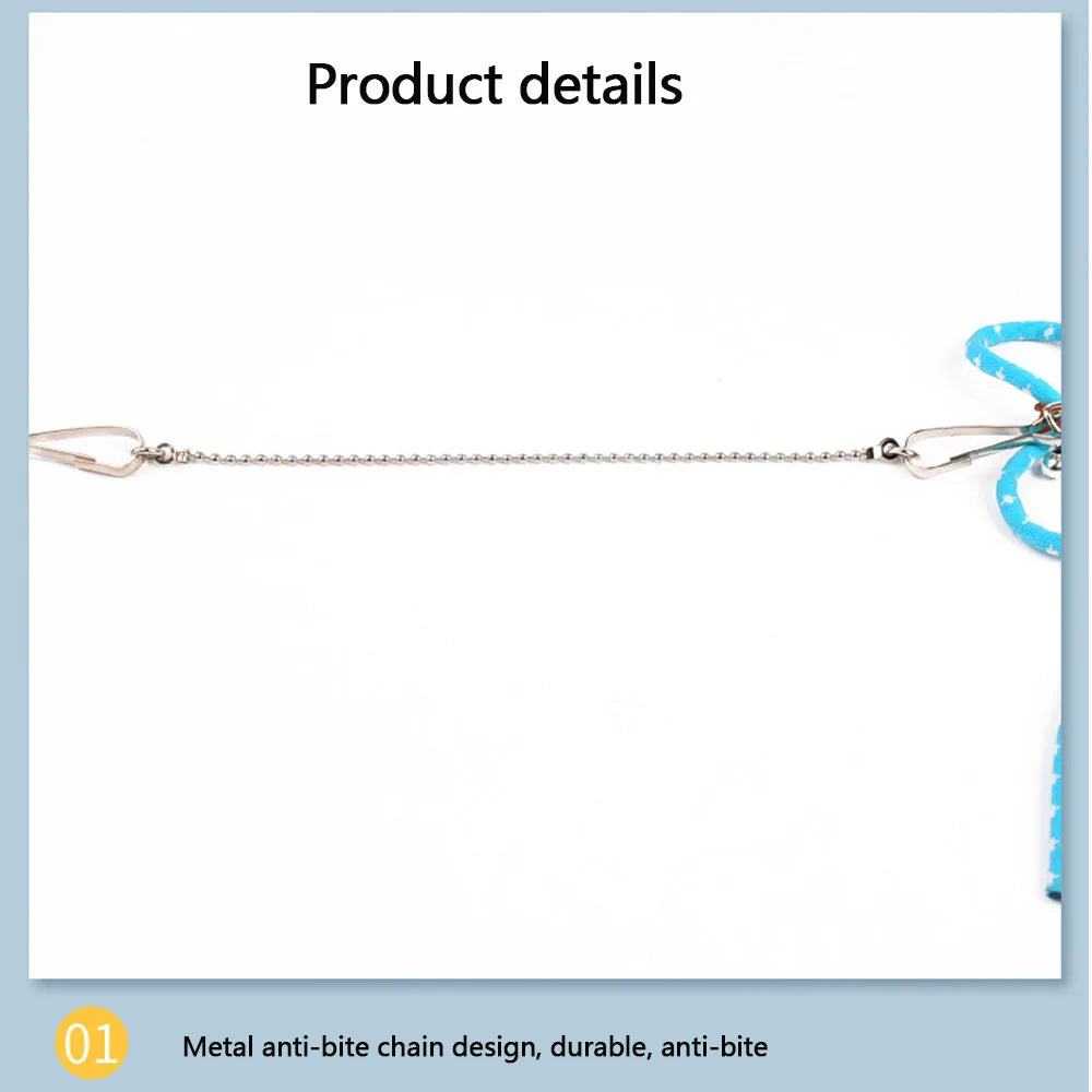 Adjustable Soft Harness & Leash Set for Small Pets – Hamsters, Rats & Ferrets