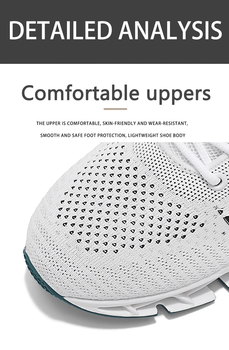 Men’s Lightweight Breathable Running Sneakers – Shock-Absorb Gym & Casual Shoes