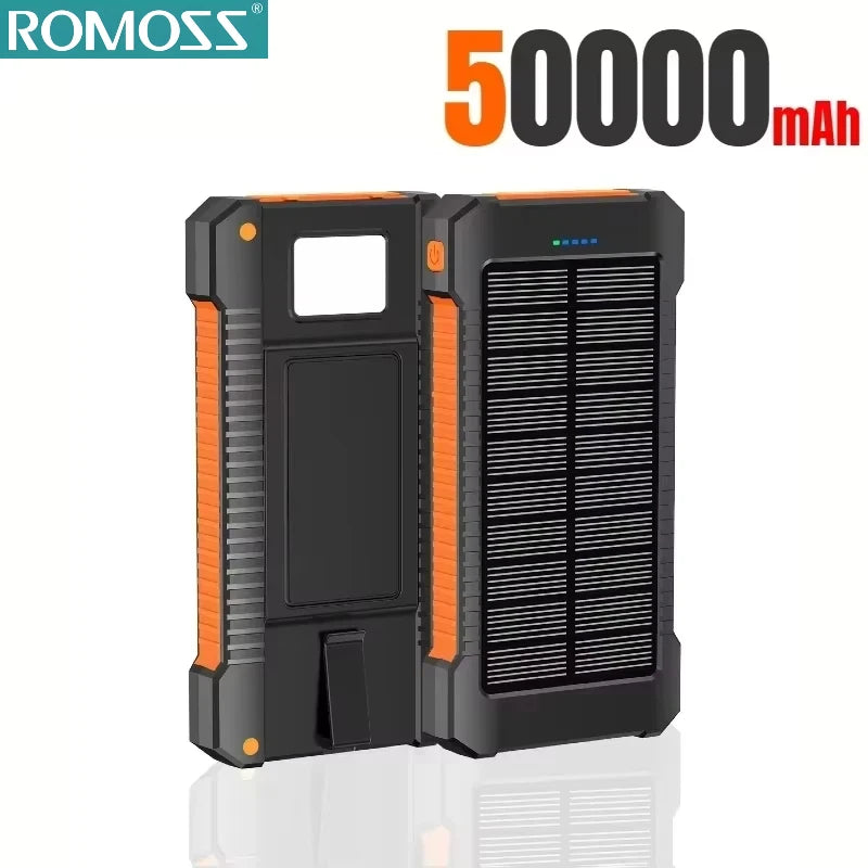 ROMOSS Solar Power Bank – 120W 500000mAh Fast Charging Battery