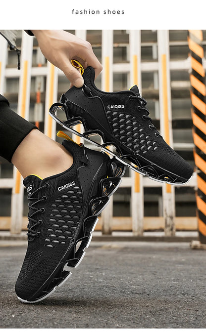 Men’s Lightweight Breathable Running Sneakers – Shock-Absorb Gym & Casual Shoes