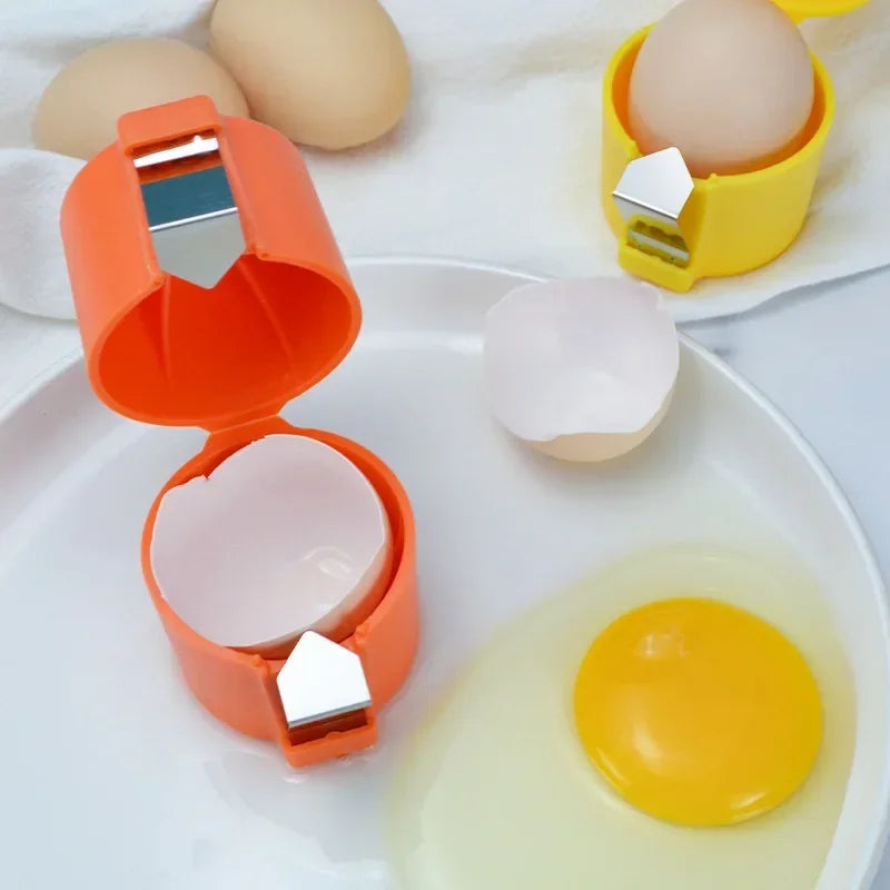 Portable Eggshell Opener & Handheld Egg Beater – Kitchen Egg Tools for Easy Cooking