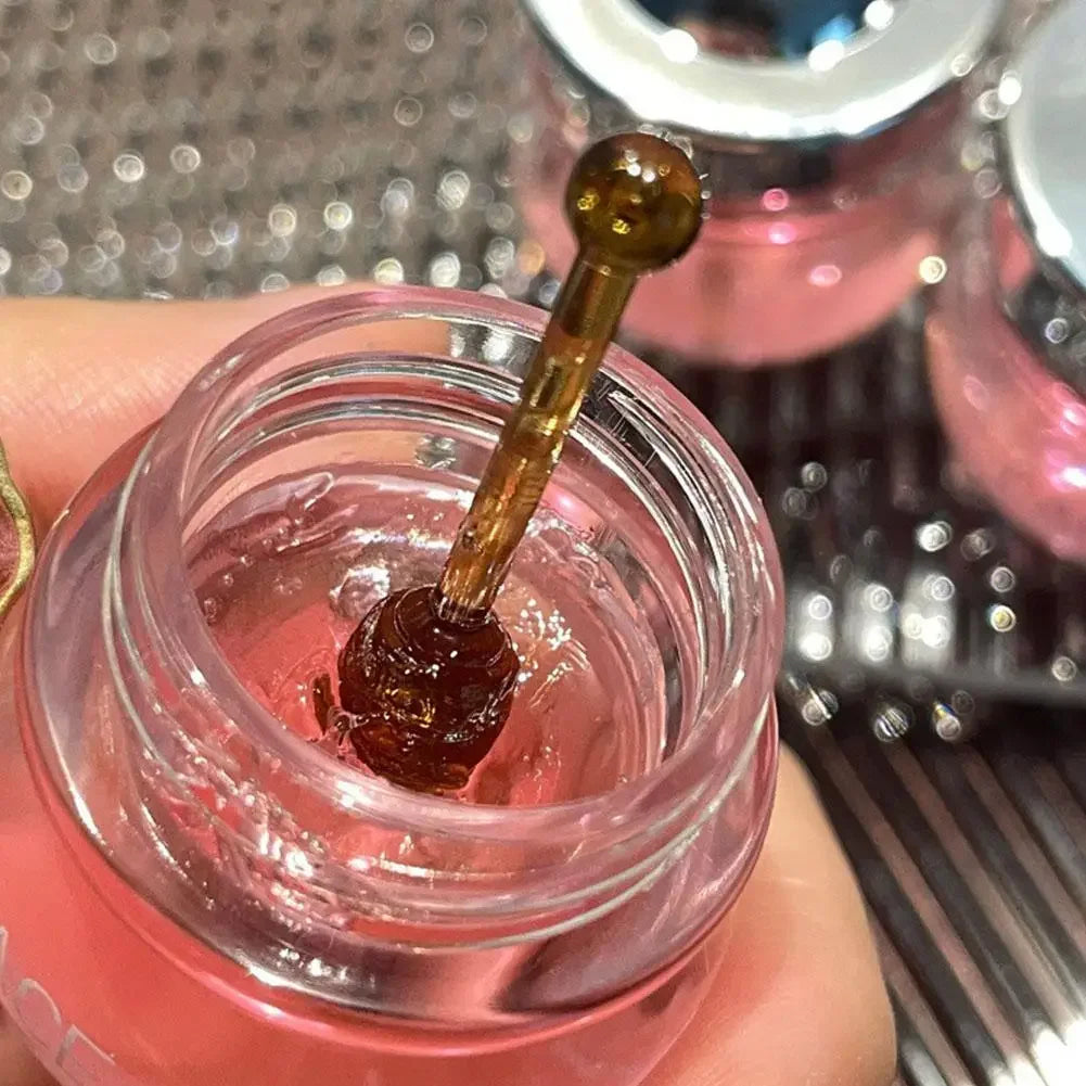 Moisturizing Lip Balm Lip Mask Lips Care Makeup Honey Peach Anti-Cracking Fades Lips Lines Lipsticks Base Makeup Jelly Lip Balm