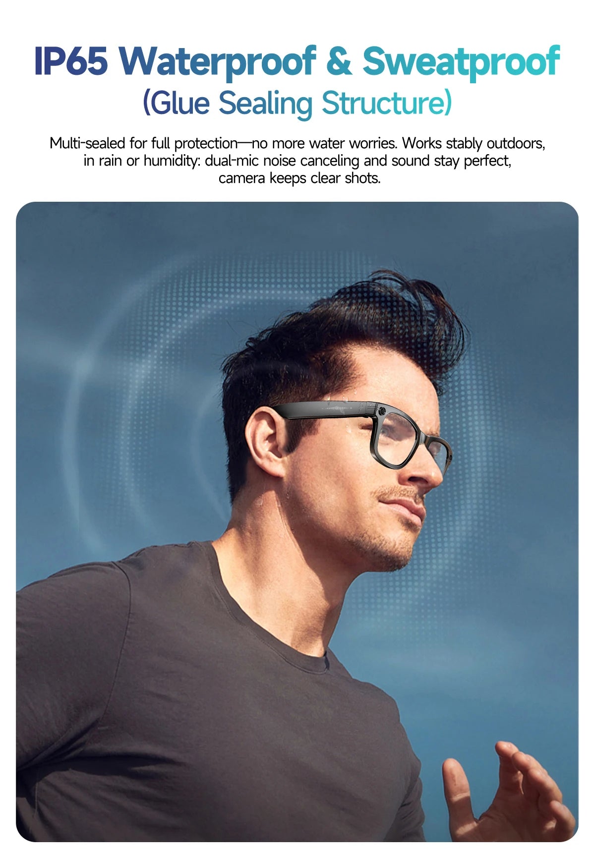 AI Smart Glasses with 8MP Camera Video Recording 100+ Languages Translation Blue LightSunglasses Bluetooth Call WIFI Men Women