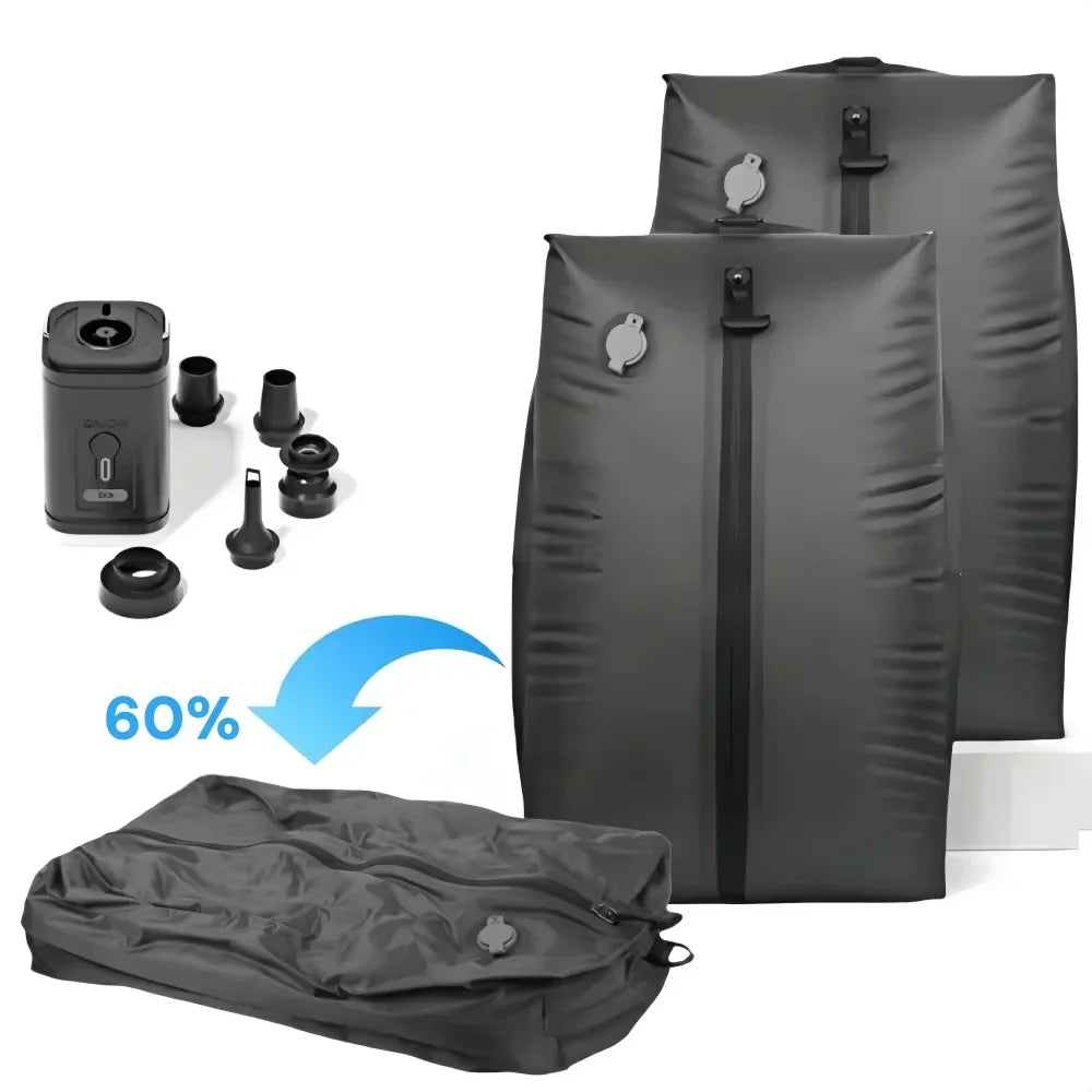 Travel Vacuum Storage Bags – Reusable Compression Bags with Pump