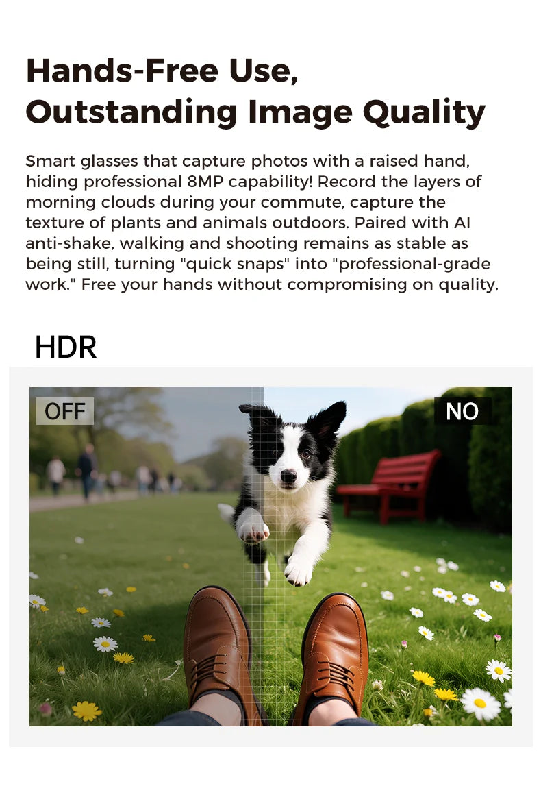 Rechargeable 800W Pixel Camera Smart Glasses With Charging Case Smartglasses Wifi Transmission Image Recognition Ai Translation