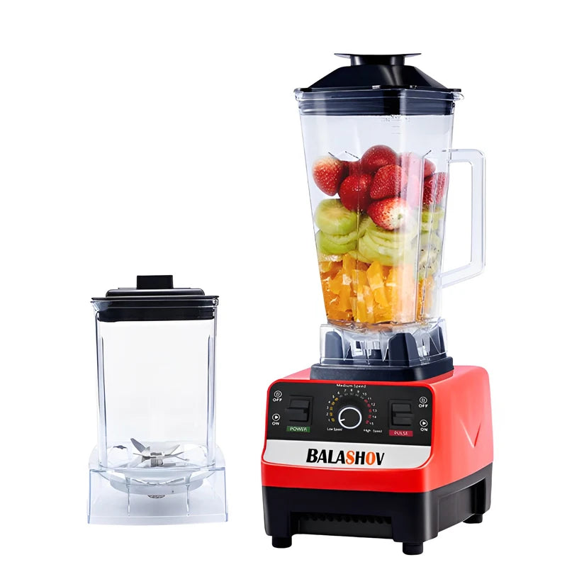 2000W High Power Commercial Blender Heavy Duty Smoothie Ice Crusher Food Processor BPA Free Kitchen Blender