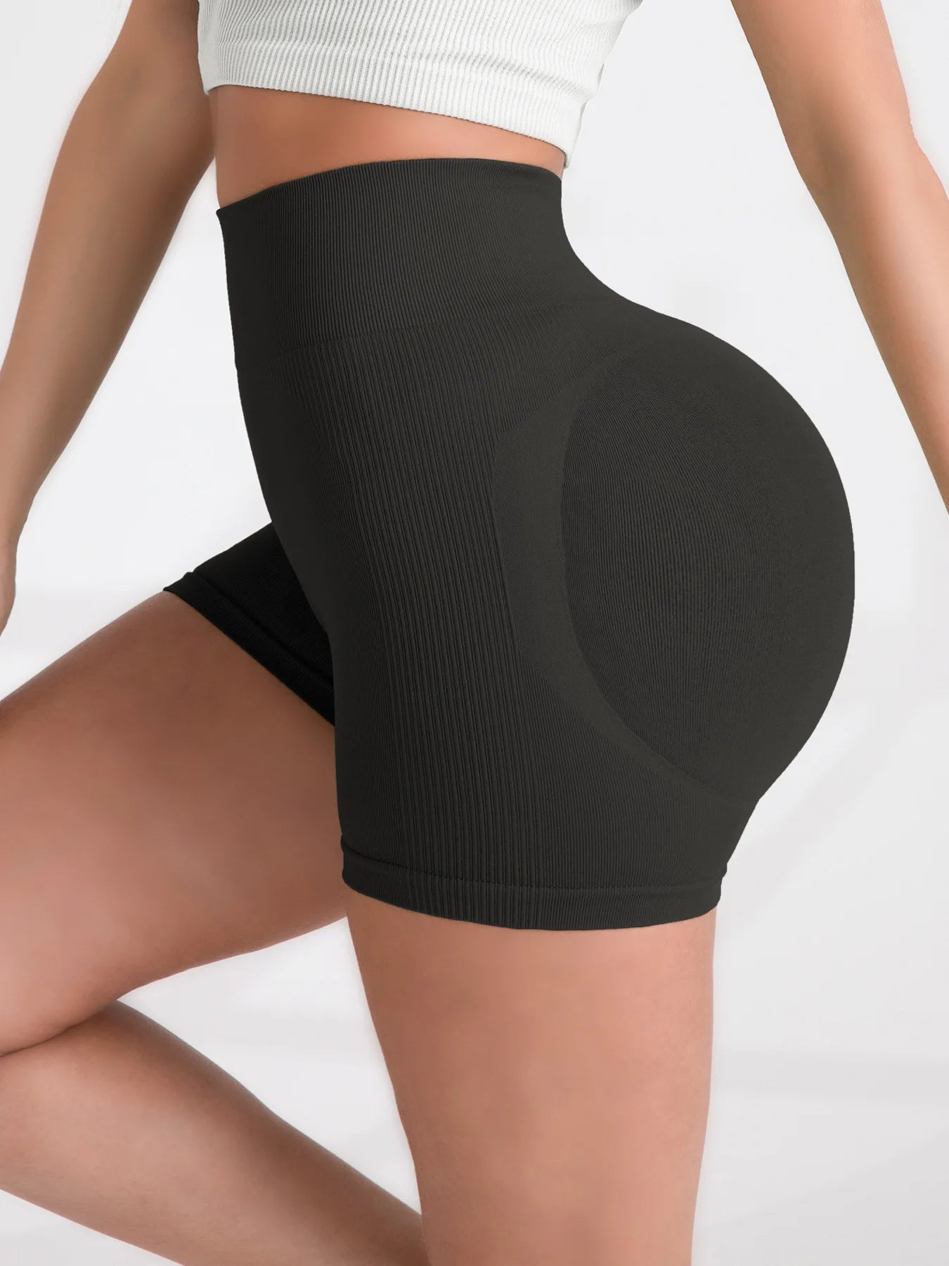 High Waist Women’s Seamless Yoga & Gym Shorts – Push Up Fitness Cycling & Jogging