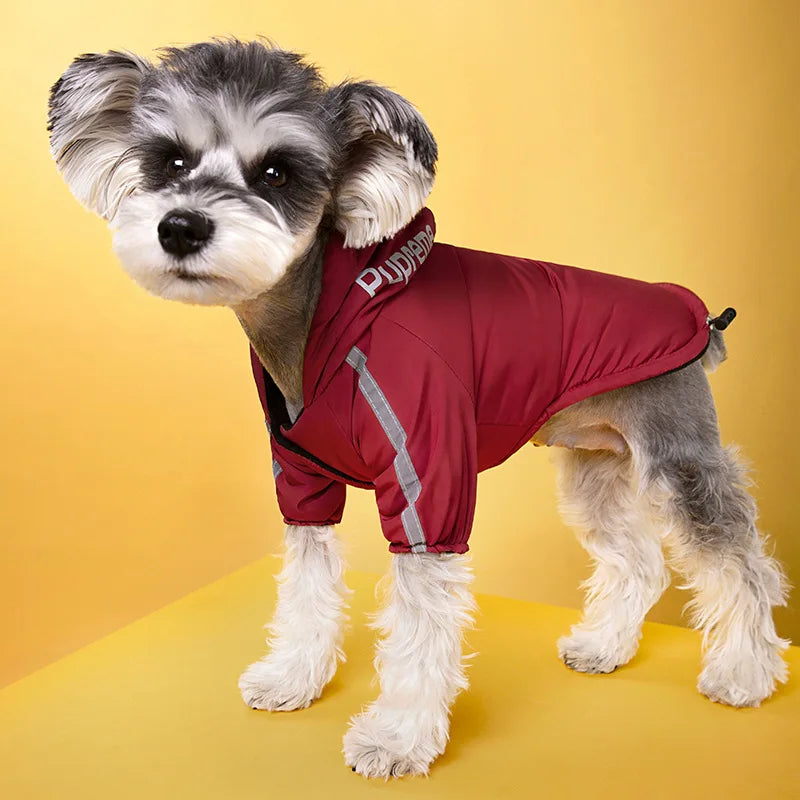 Waterproof Reflective Dog Coat – Warm Winter Fleece Jacket for Small & Medium Dogs