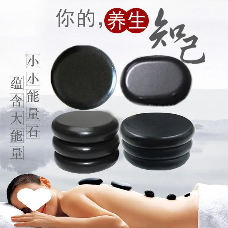 4PCS Hot Stone Massage Set – Jade & Basalt Relaxation Kit