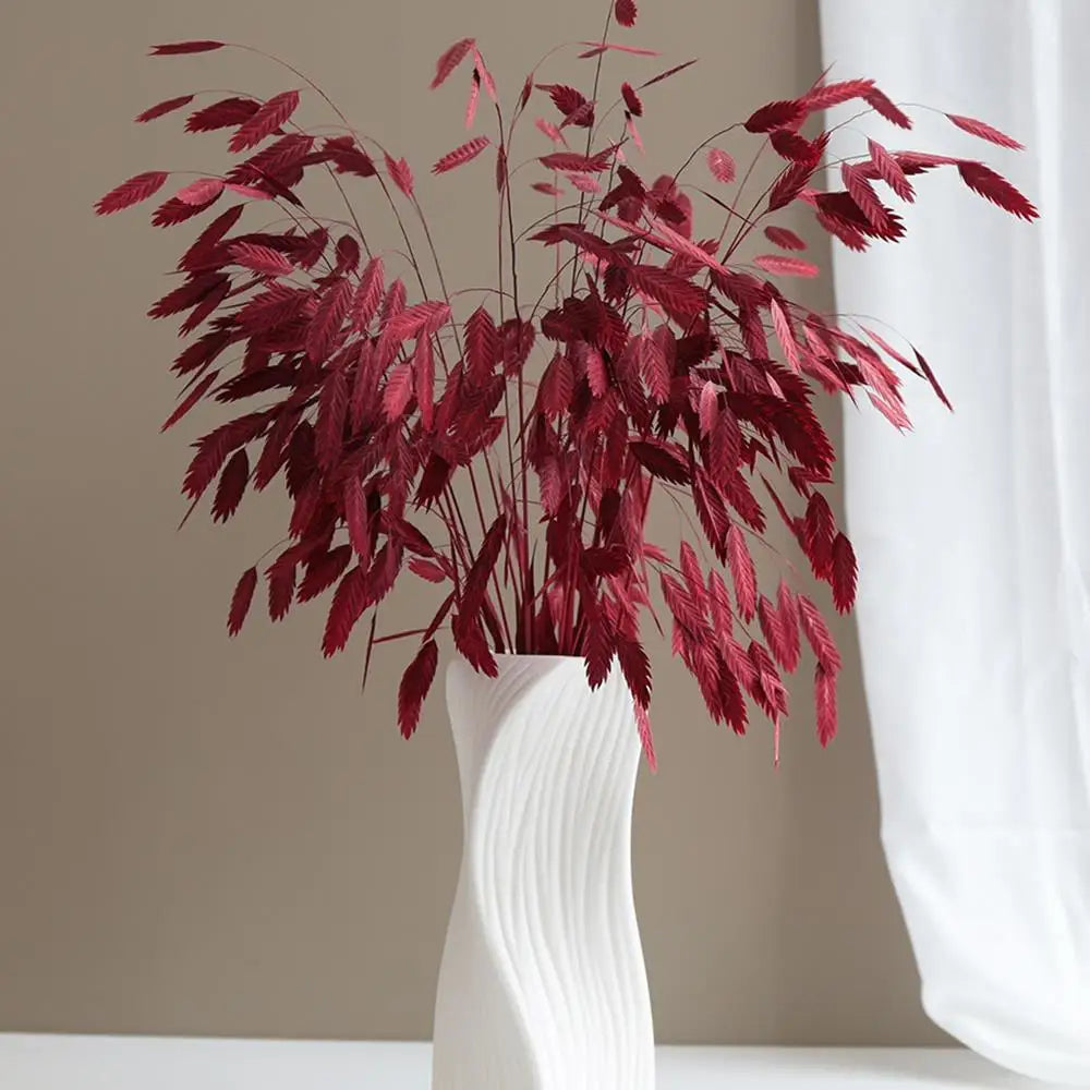 Nordic Plastic Vase Dry Flower Arrangement Vase Hydroponic Bottle White Irregular Aesthetic Vases Pots Living Room Decor Craft