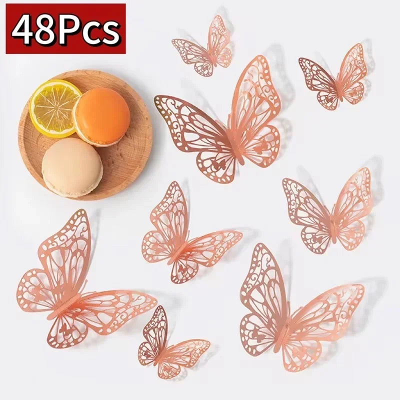 3D Butterfly Wall Stickers – DIY Decorative Butterflies for Home Decor