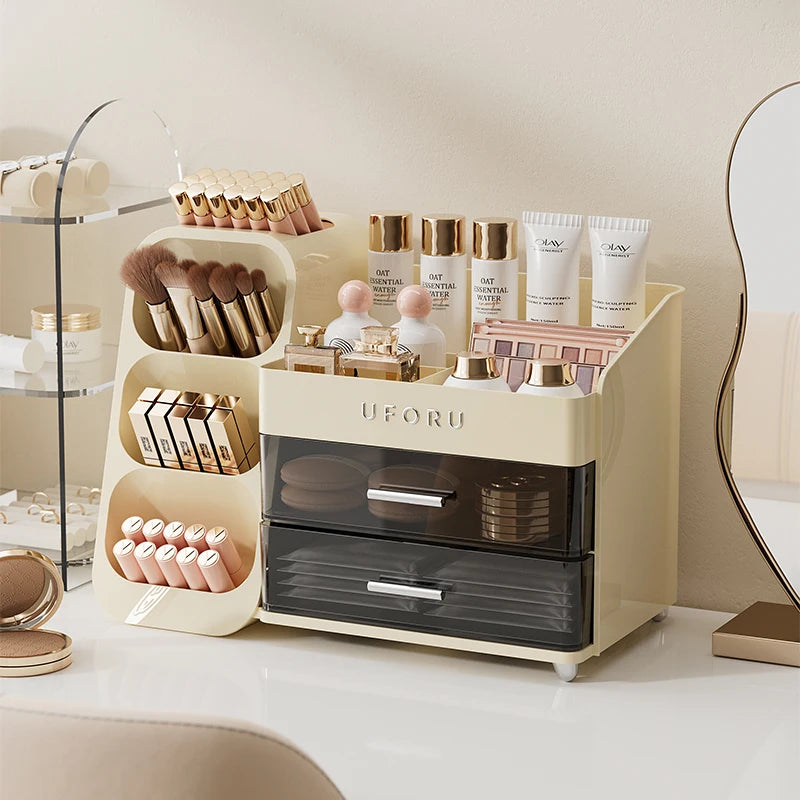 Uforu Back-to-School Cosmetics Storage Box – Large Multifunctional Organizer for Students