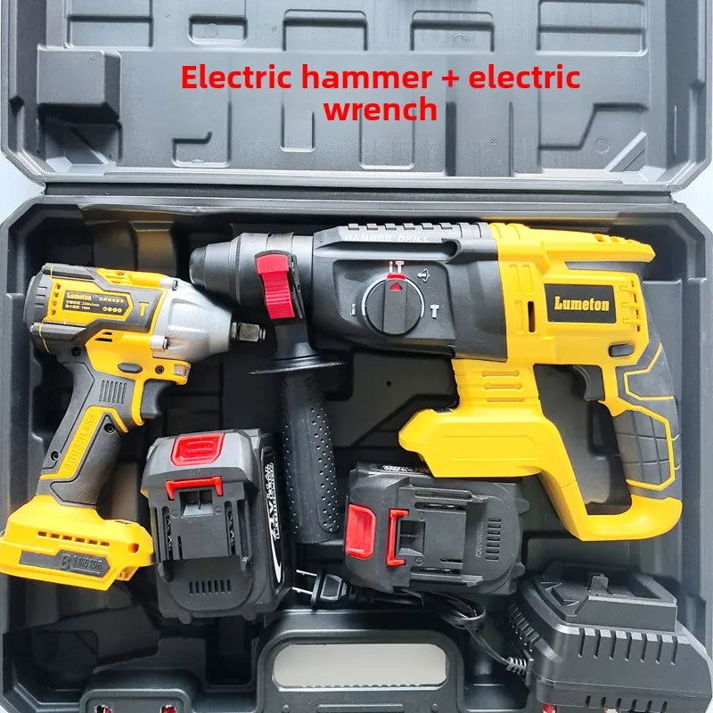 21V Brushless OEM Combination Tools Kit Electric Impact Drill Cordless Wrench Angle Grinder Hammer Drill Power Tool Set