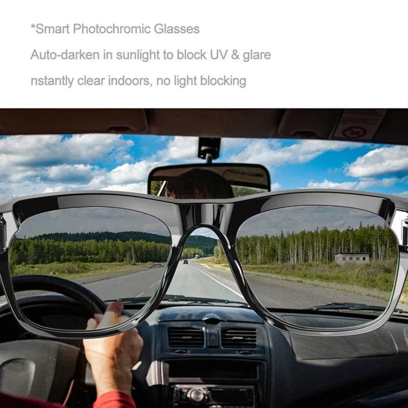 Lenovo 4K HD AI Smart Glasses Photochromic Multifunction Bluetooth Calling Voice Assistant Music Player Translate Camera Glasses