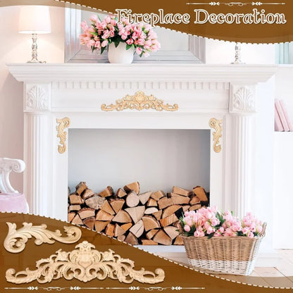 Decorative Wooden Appliques & Onlays for Furniture, Walls & Doors – DIY Wood Corner Frames
