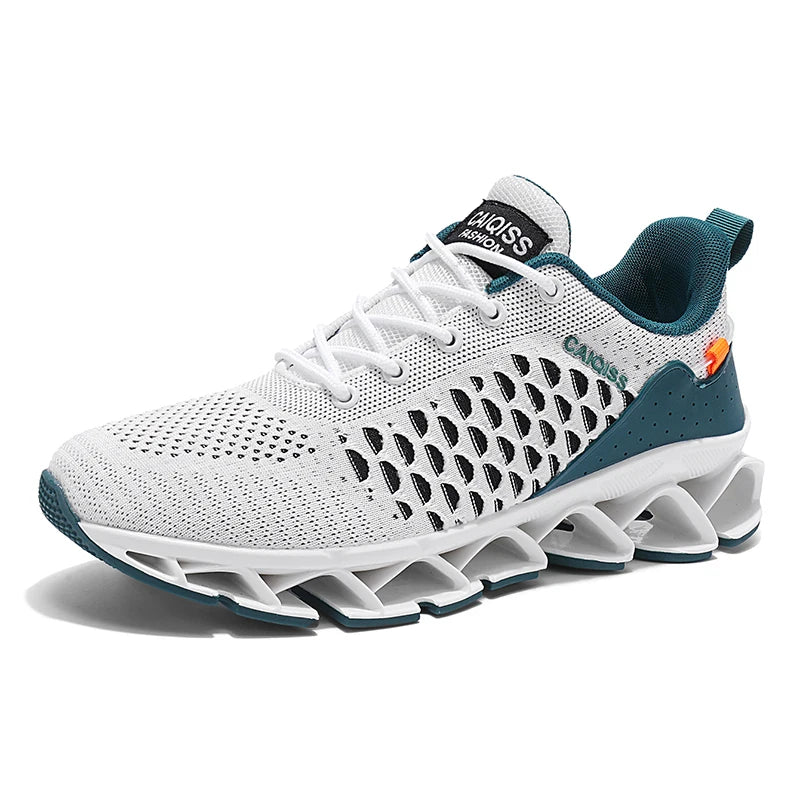 Men’s Lightweight Breathable Running Sneakers – Shock-Absorb Gym & Casual Shoes