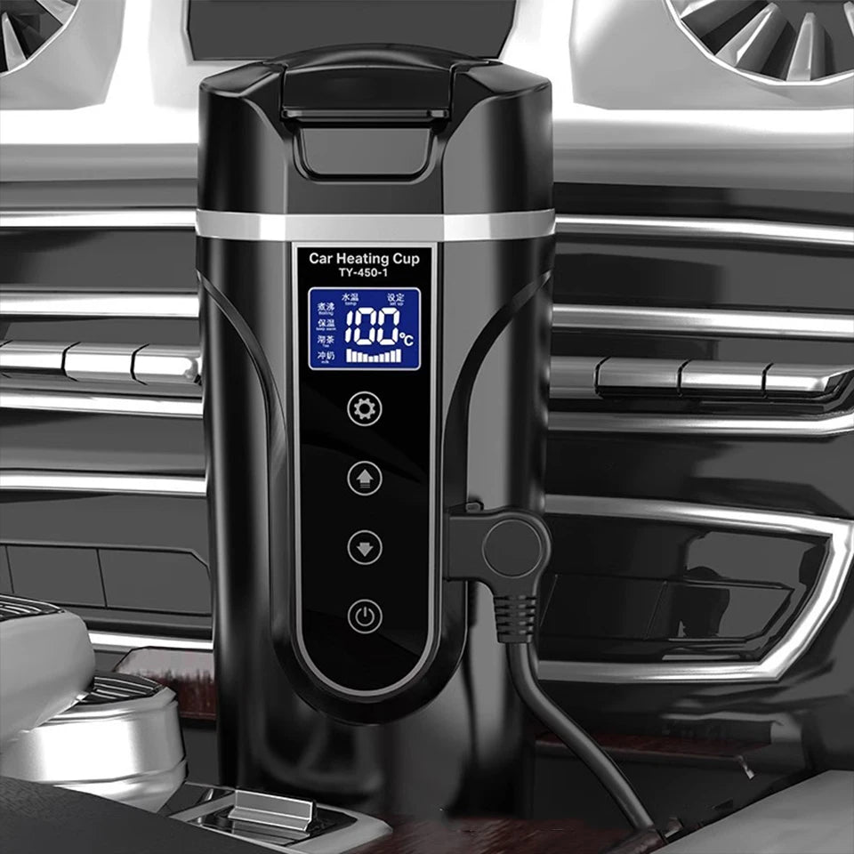 R31 Car Heating Cup – 450ml Smart Temperature Electric Mug