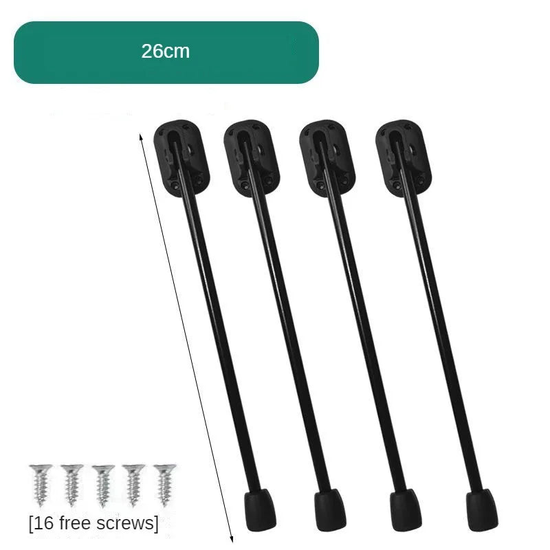 Iron Outdoor Portable Table Legs Adjustable 28/26cm Camping Picnic Table Legs No Punching Required Natural Hike Accessories