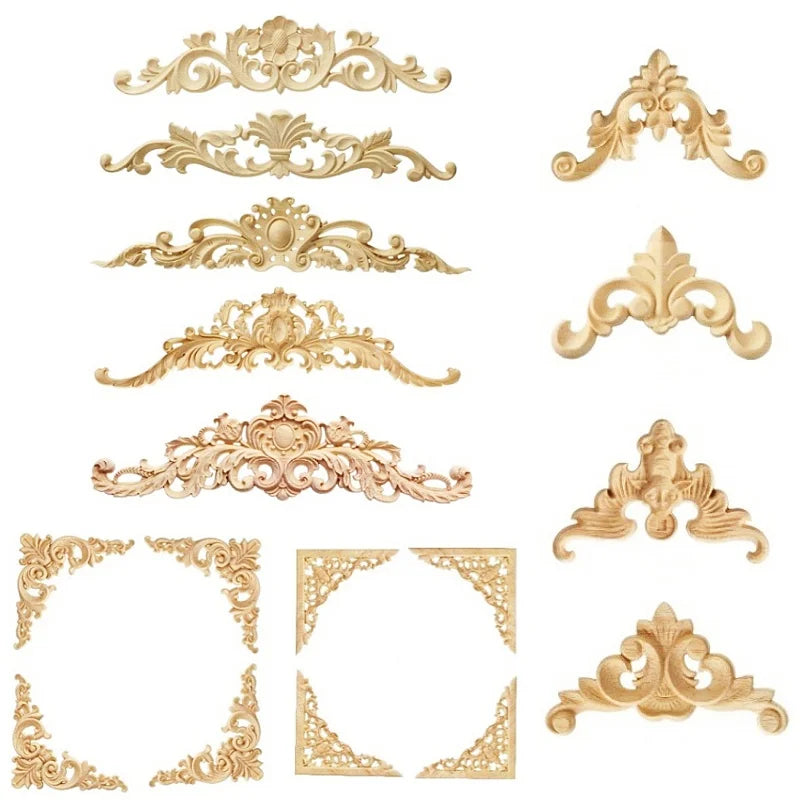 Decorative Wooden Appliques & Onlays for Furniture, Walls & Doors – DIY Wood Corner Frames