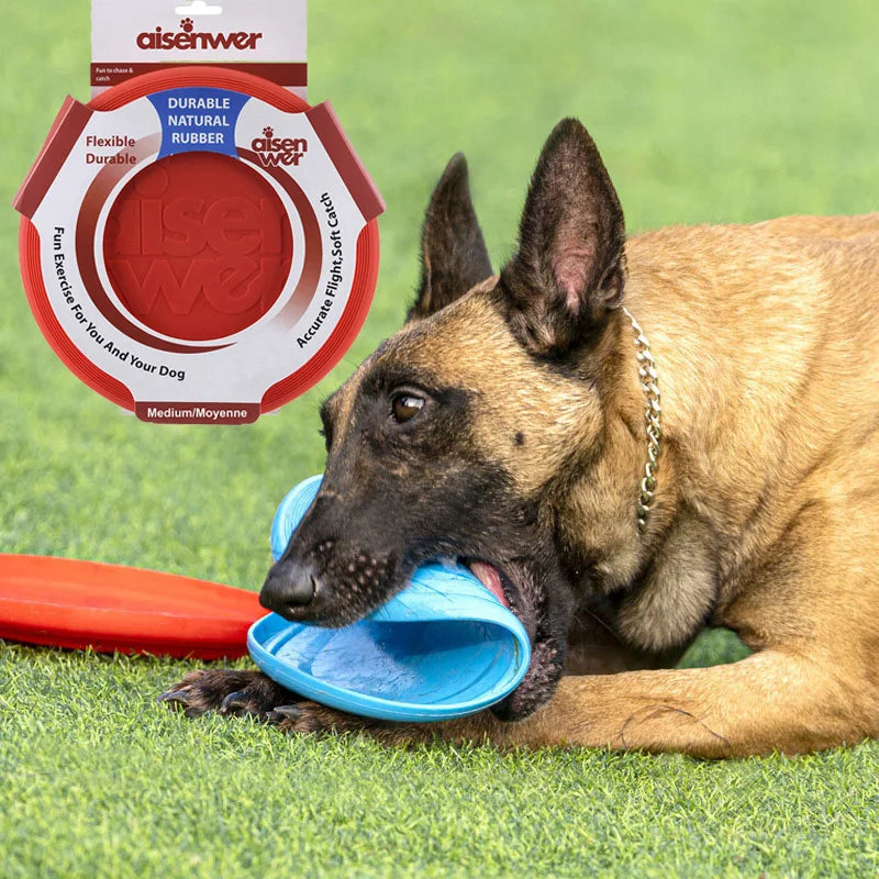 Silicone Dog Flying Disc – Soft Non Slip Training Frisbee Toy