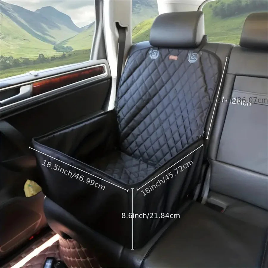 Quilted Waterproof Dog Car Seat Cover – Anti-Slip for Cars, Trucks & SUVs