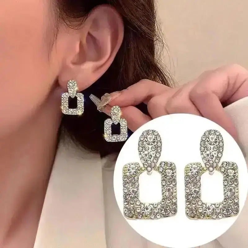 925 Silver Needle Pearl Tassel Drop Earrings for Women – Trendy Zircon Statement Jewellery