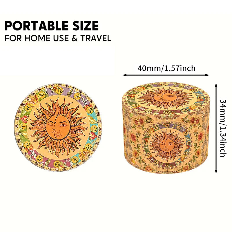 4-Layer Premium Metal Herb Grinder – Multifunctional Tobacco & Herb Crusher