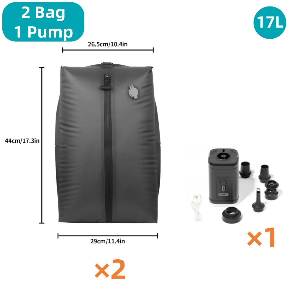 Travel Vacuum Storage Bags – Reusable Compression Bags with Pump