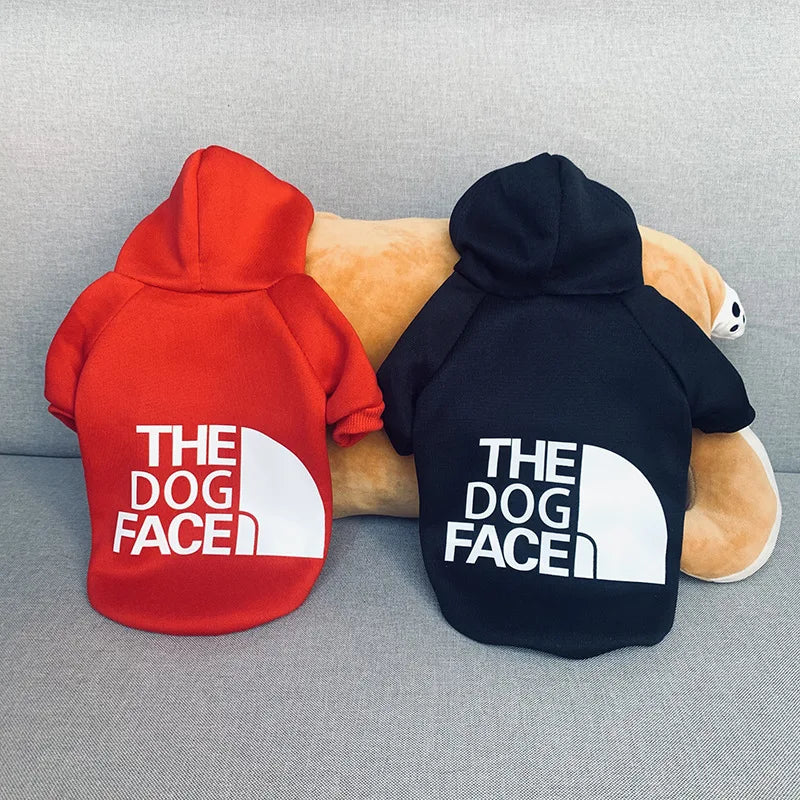 Warm Hooded Dog Jacket Coat Autumn Winter Pet Hoodie Clothing for Small & Large Dogs Corgi Border Collie