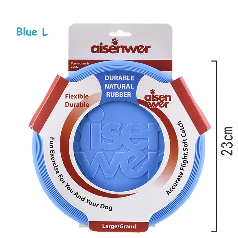 Silicone Dog Flying Disc – Soft Non Slip Training Frisbee Toy