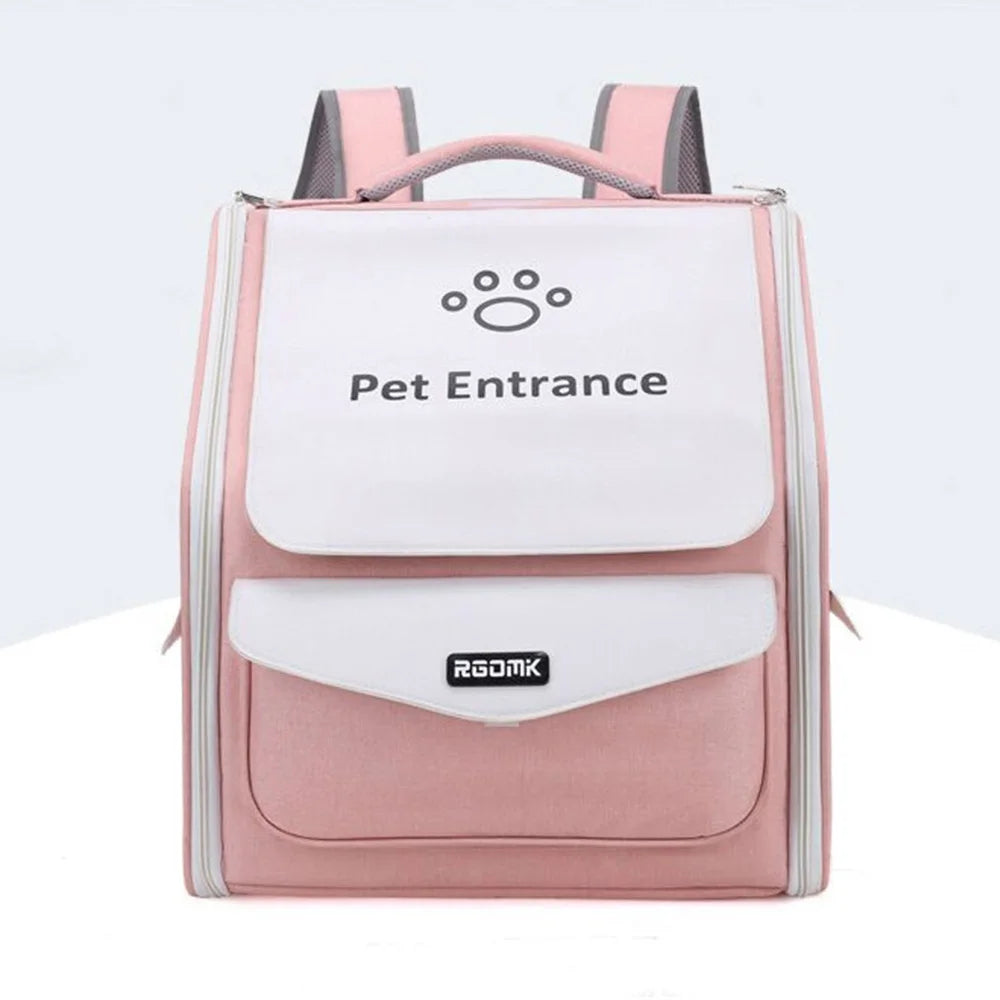 Pet Strollers Portable Hand-held Soft Side Backpack Large Space Breathable Foldable Carrying Bags for Small Cats Dogs Supplies