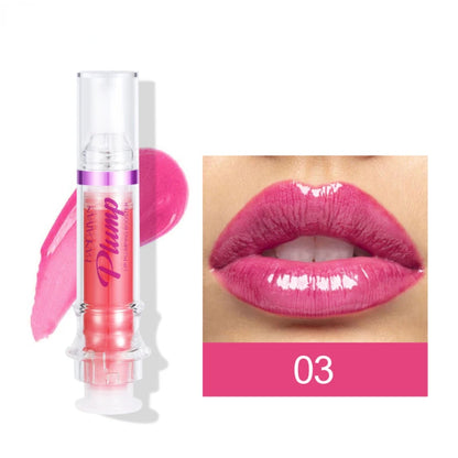 Long-Lasting Lip Plumping Gloss – Moisturising Red & Nude Glitter Lip Oil