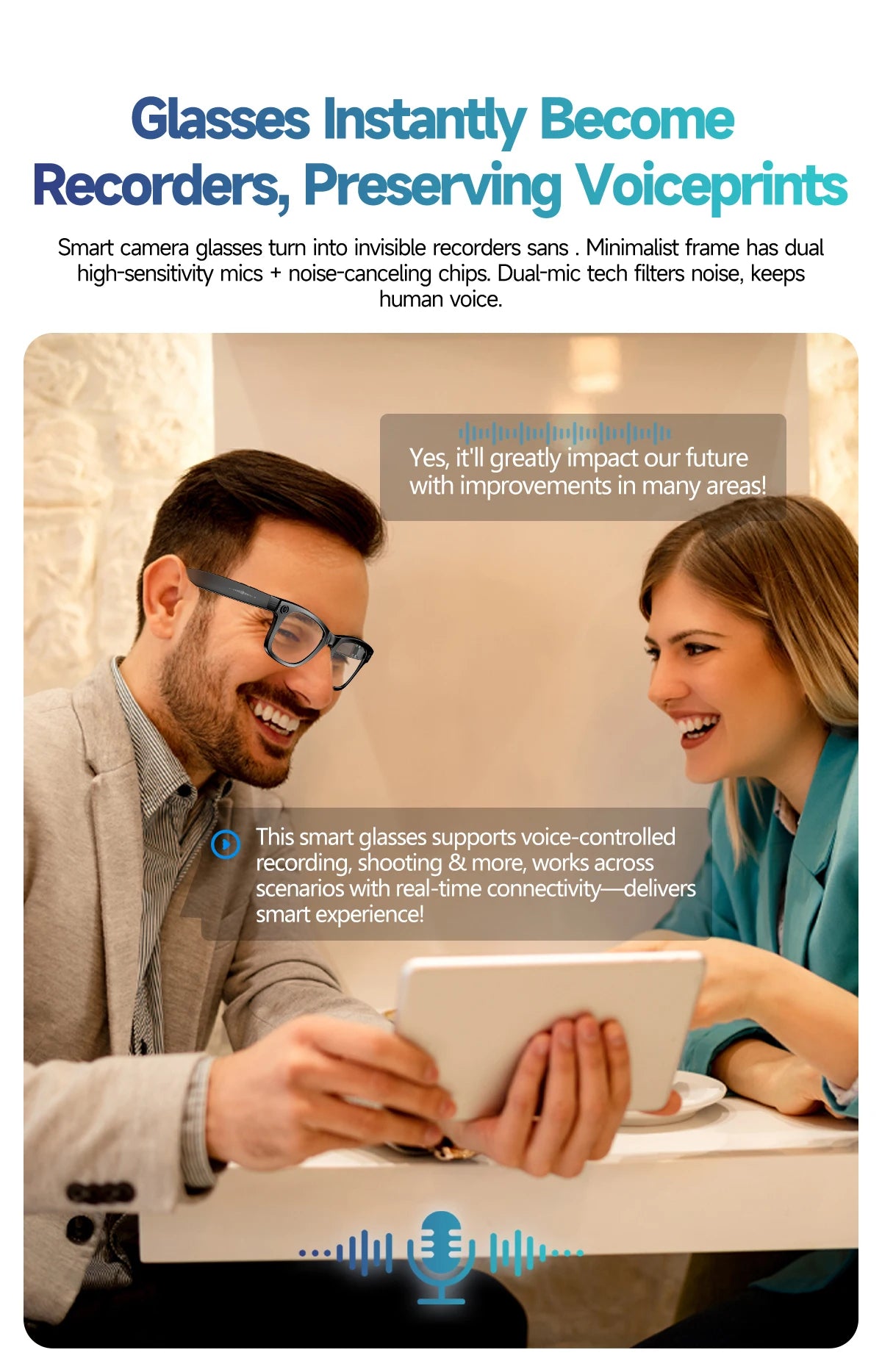 2026 AI Smart Glasses with 8MP Camera Video Recording 100+ Languages Translation Sunglasses Bluetooth Call Music Play Men Women