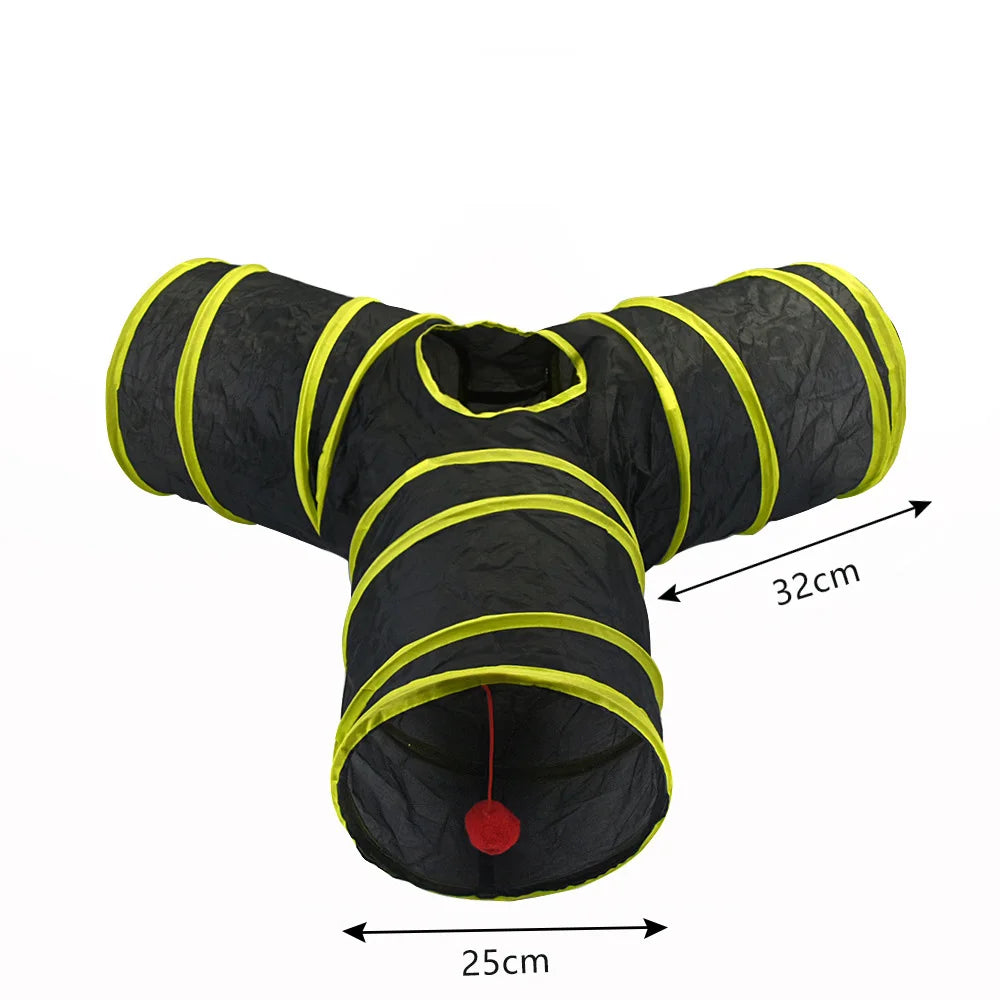 Cat Tunnel Toy – Interactive Peek Hole Tube for Indoor Cats