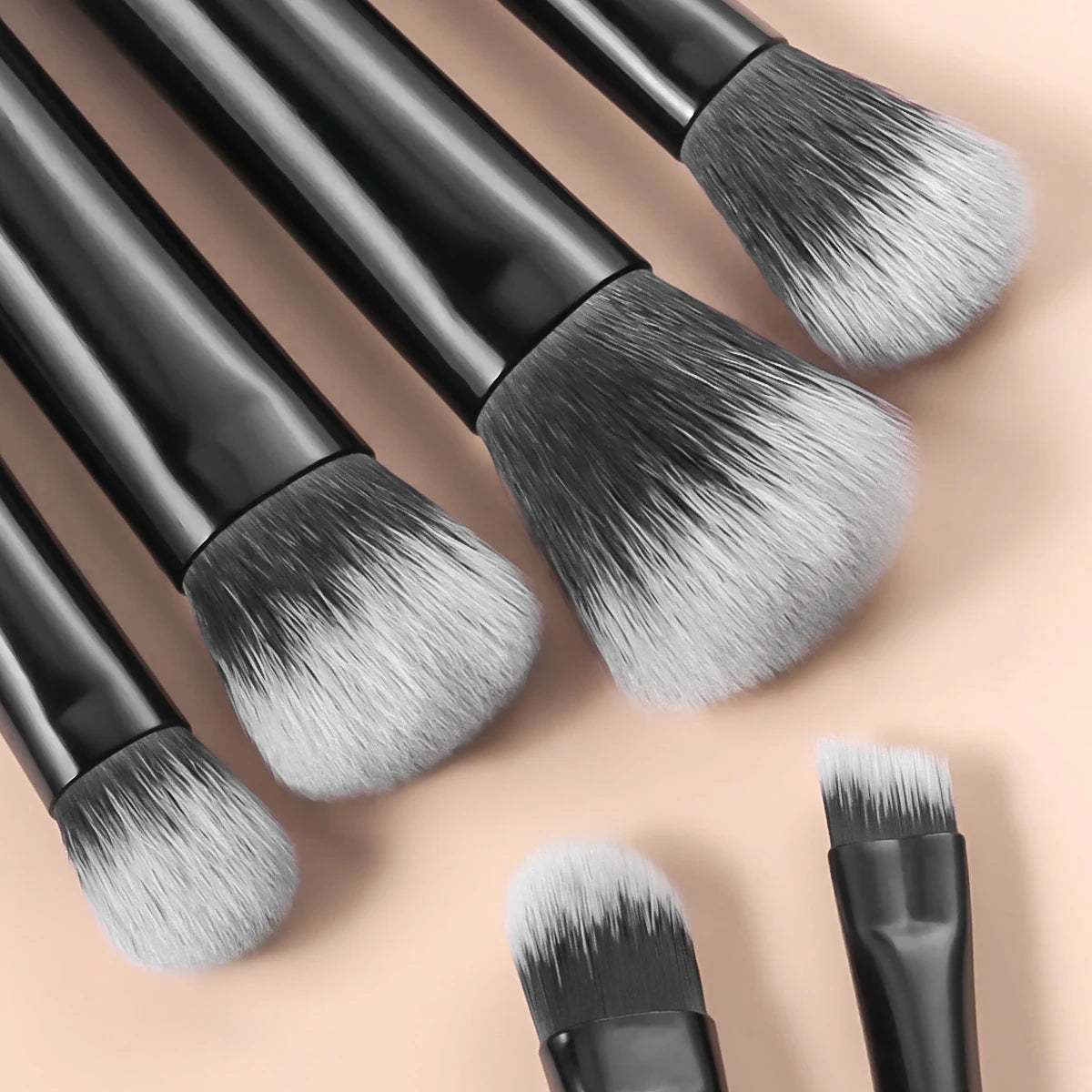 10-Piece Mini Makeup Brush Set with Travel Bag