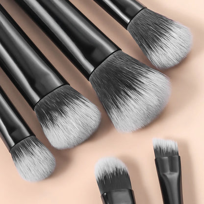 10-Piece Mini Makeup Brush Set with Travel Bag