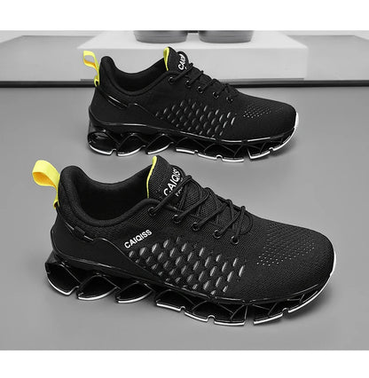 Men’s Lightweight Breathable Running Sneakers – Shock-Absorb Gym & Casual Shoes