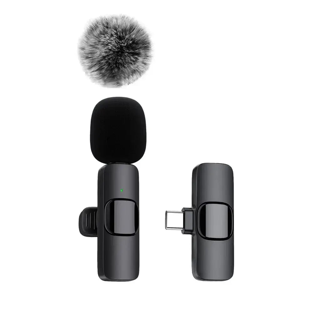 Wireless Lavalier Microphone for iPhone, Android & Laptop