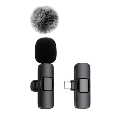 Wireless Lavalier Microphone for iPhone, Android & Laptop