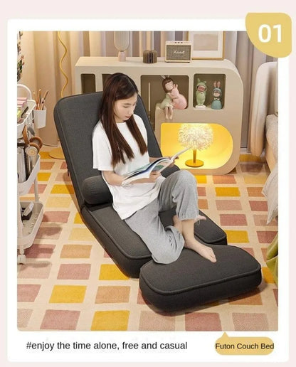 4-in-1 Adjustable Chaise Lounge Sofa Bed with Pillow – 15-Position Floor Lounger