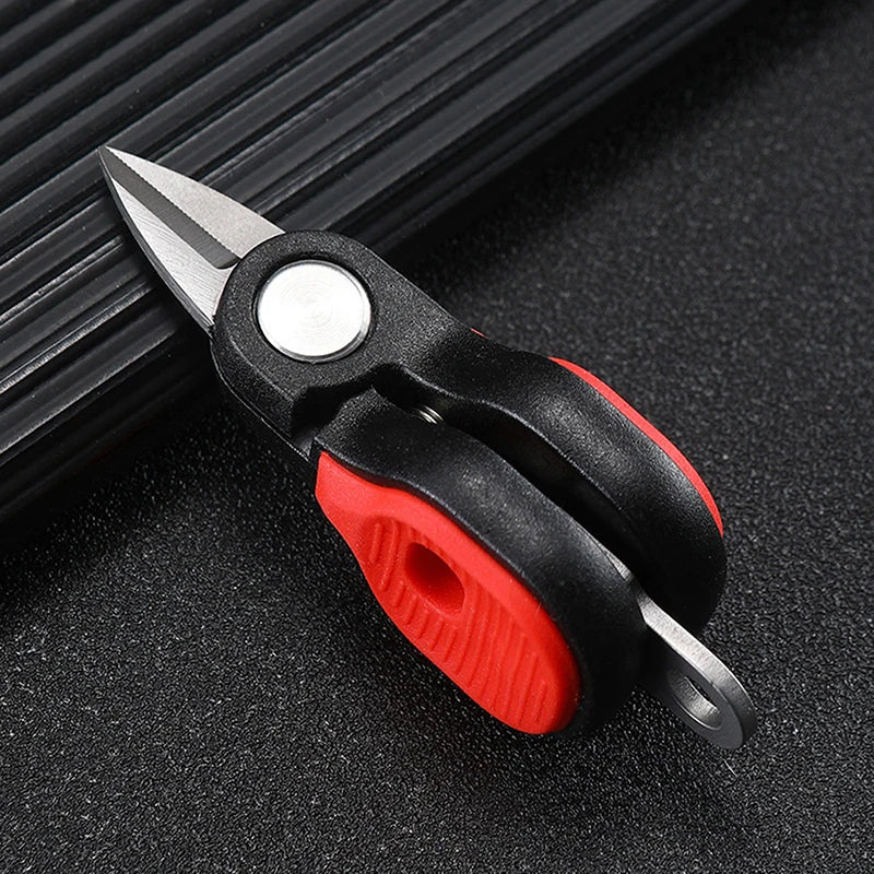 Compact Fishing Line Scissors with Keychain