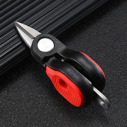 Compact Fishing Line Scissors with Keychain