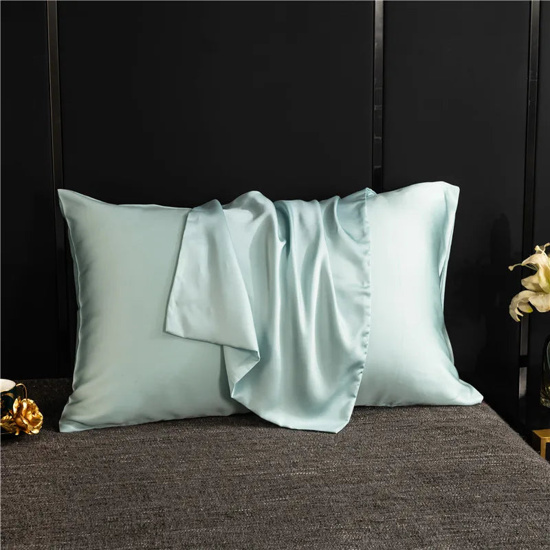 Natural Mulberry Silk Pillowcase – Solid Color 50x70 Bedding Pillow Cover