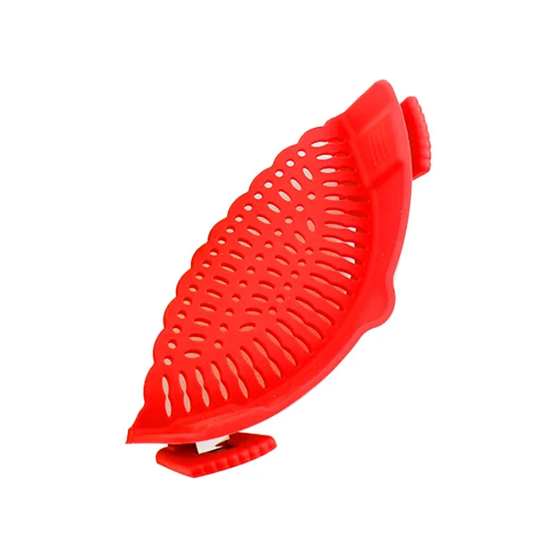 Silicone Clip On Pot Strainer – Universal Pasta & Vegetable Pan Colander